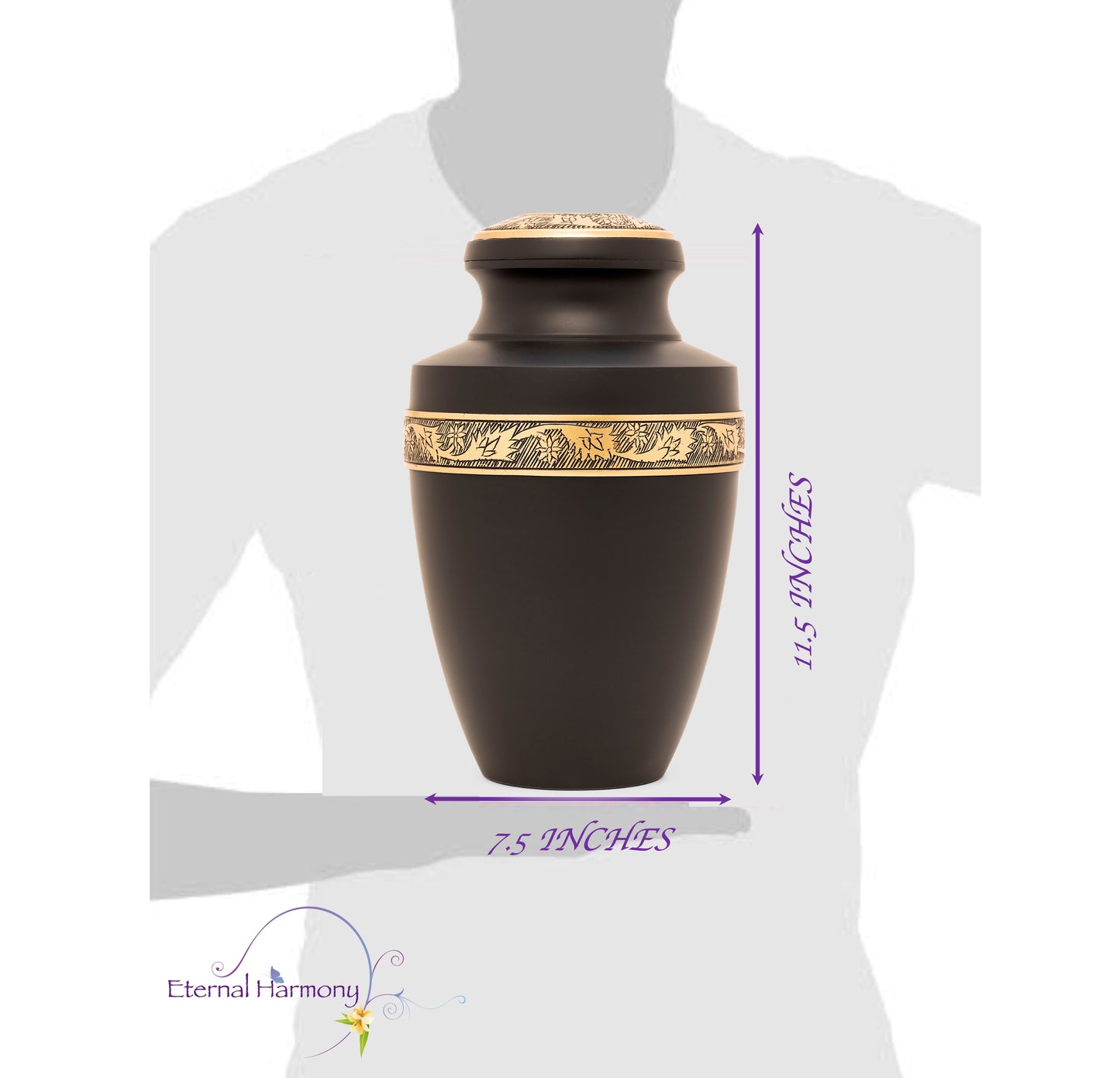Adult Urn in Eternity Black