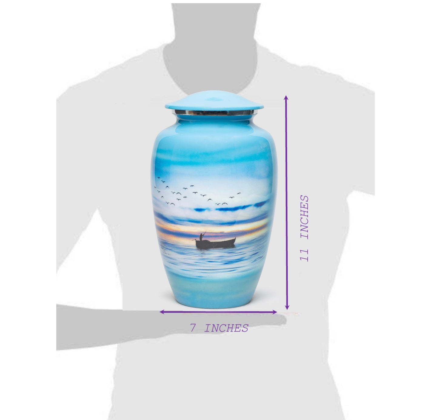 Adult Urn Large in Bateau