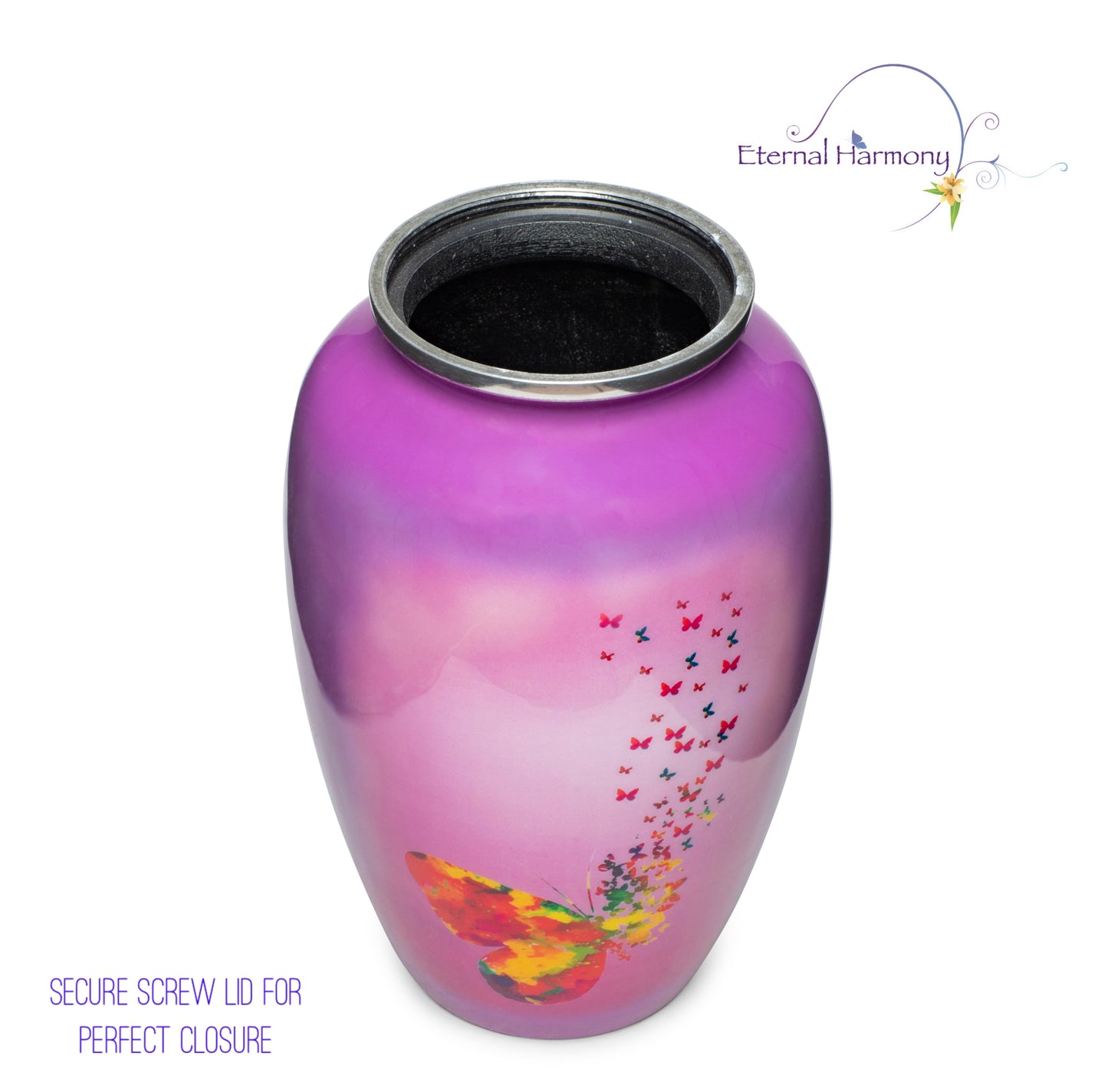 Adult Urn Large in Purple Mariposa