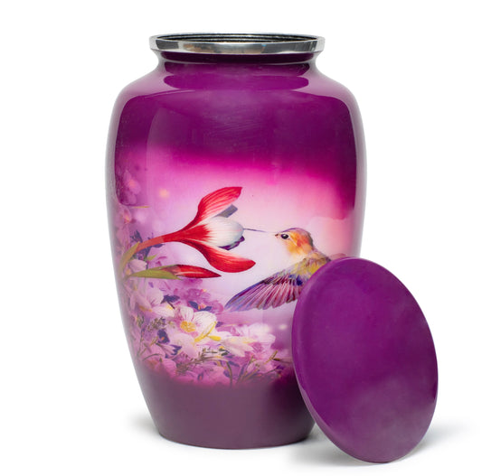 Adult Urn Large in Pruple hbird