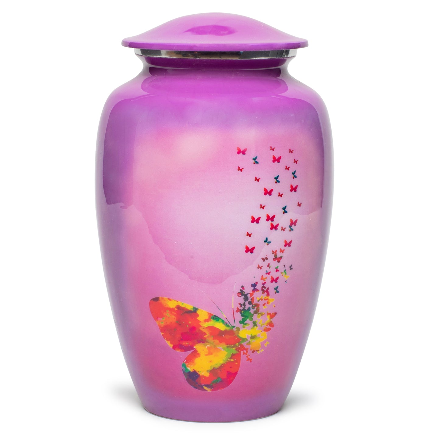Adult Urn Large in Purple Mariposa