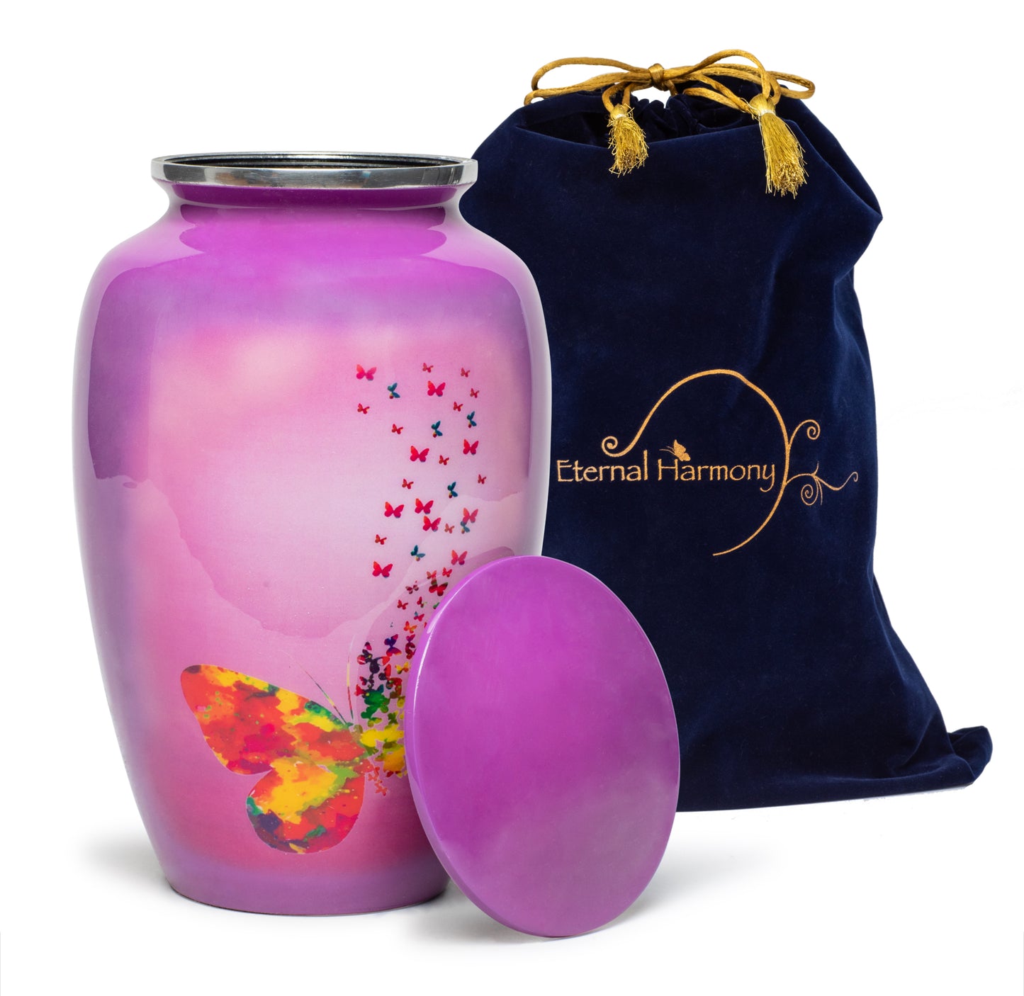 Adult Urn Large in Purple Mariposa