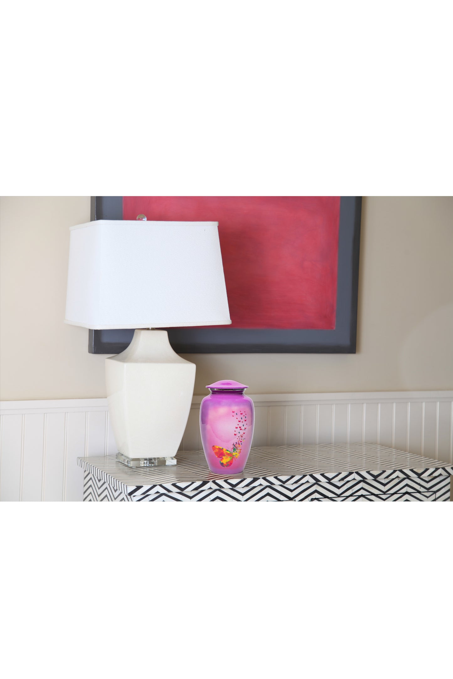 Adult Urn Large in Purple Mariposa