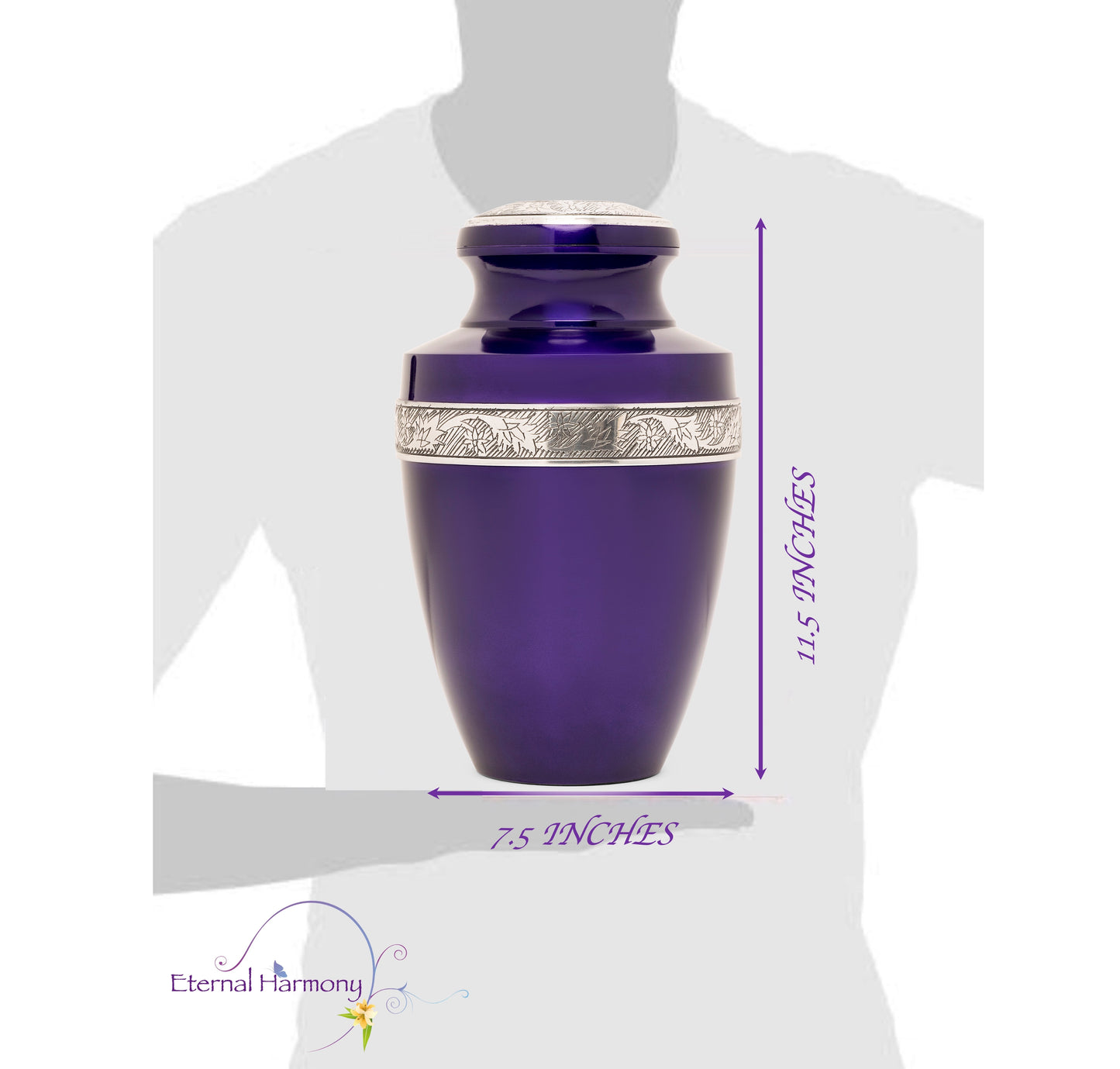 Adult Urn in Eternity Purple