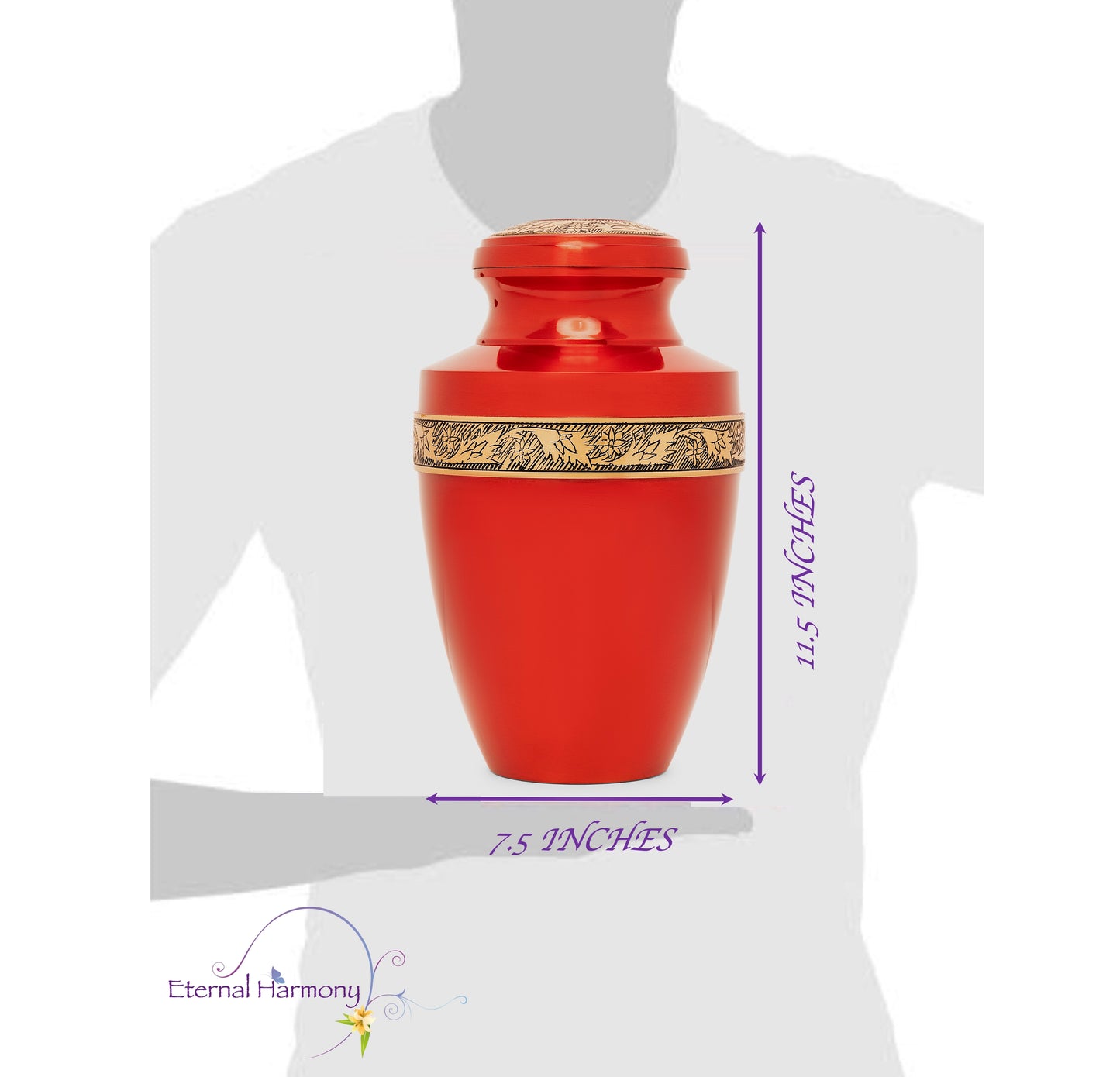 Adult Urn in Eternity Dark Red