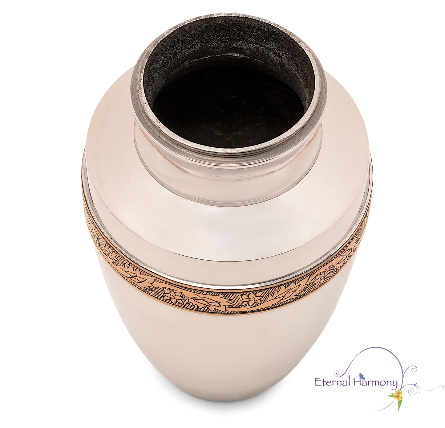 Adult Urn in Eternity Silver Gold