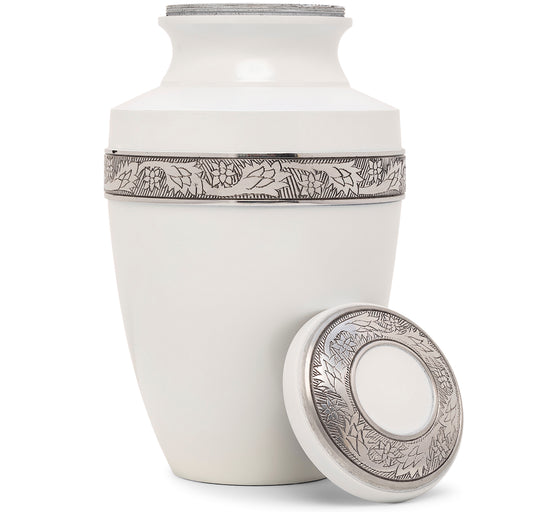 Adult Urn in Eternity Pearl Silver
