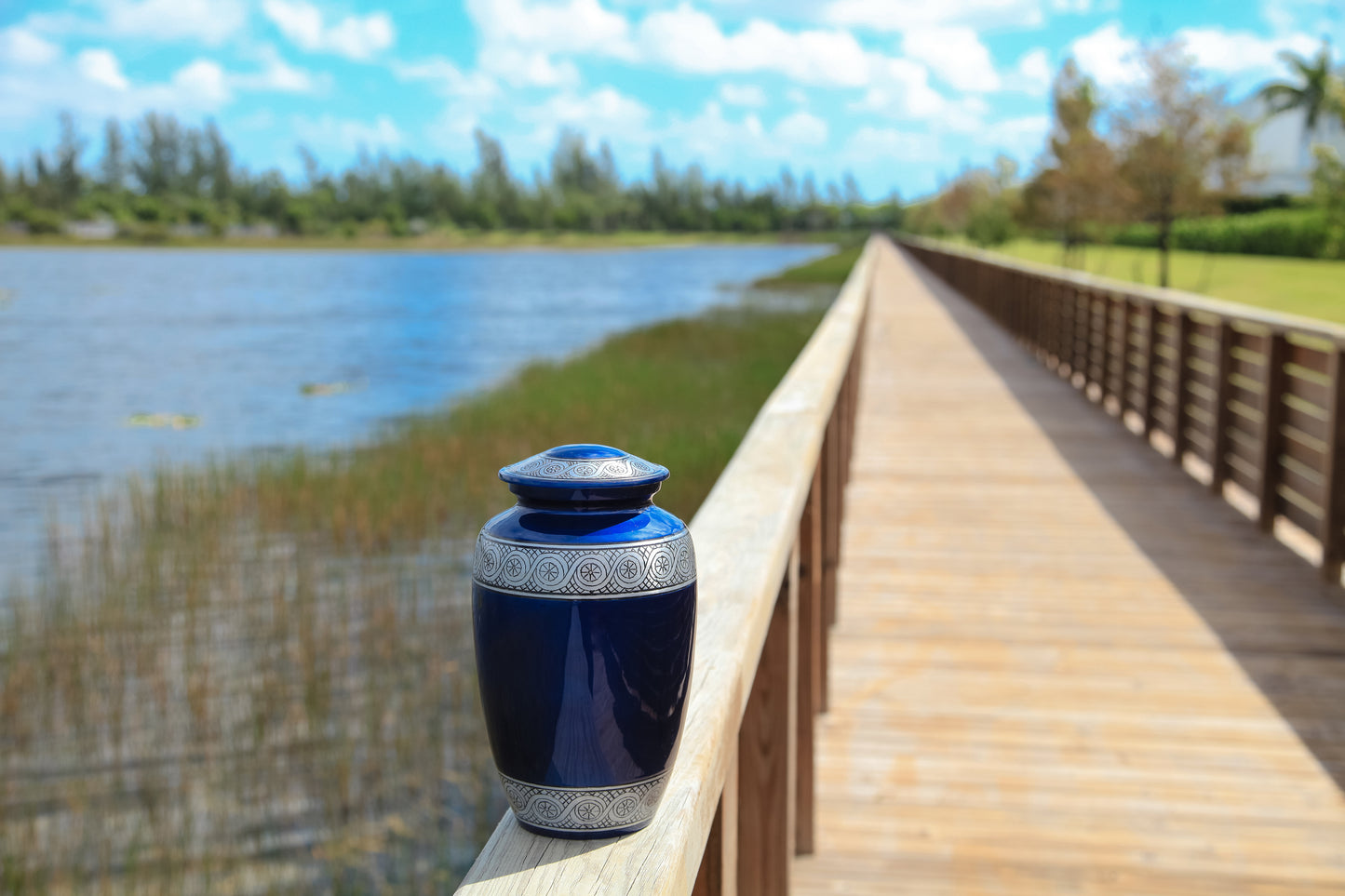 Adult Urn in Blue Veranda