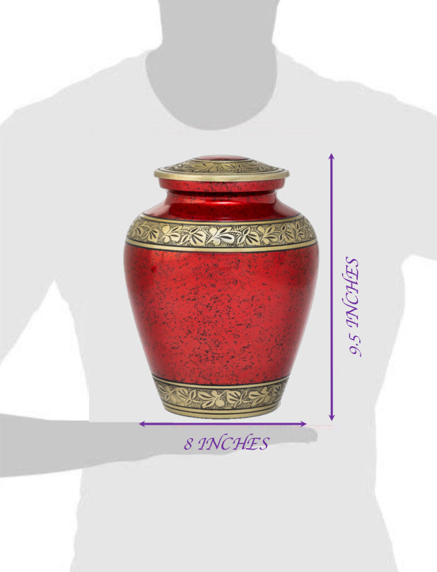 Adult Urn in Red Gold