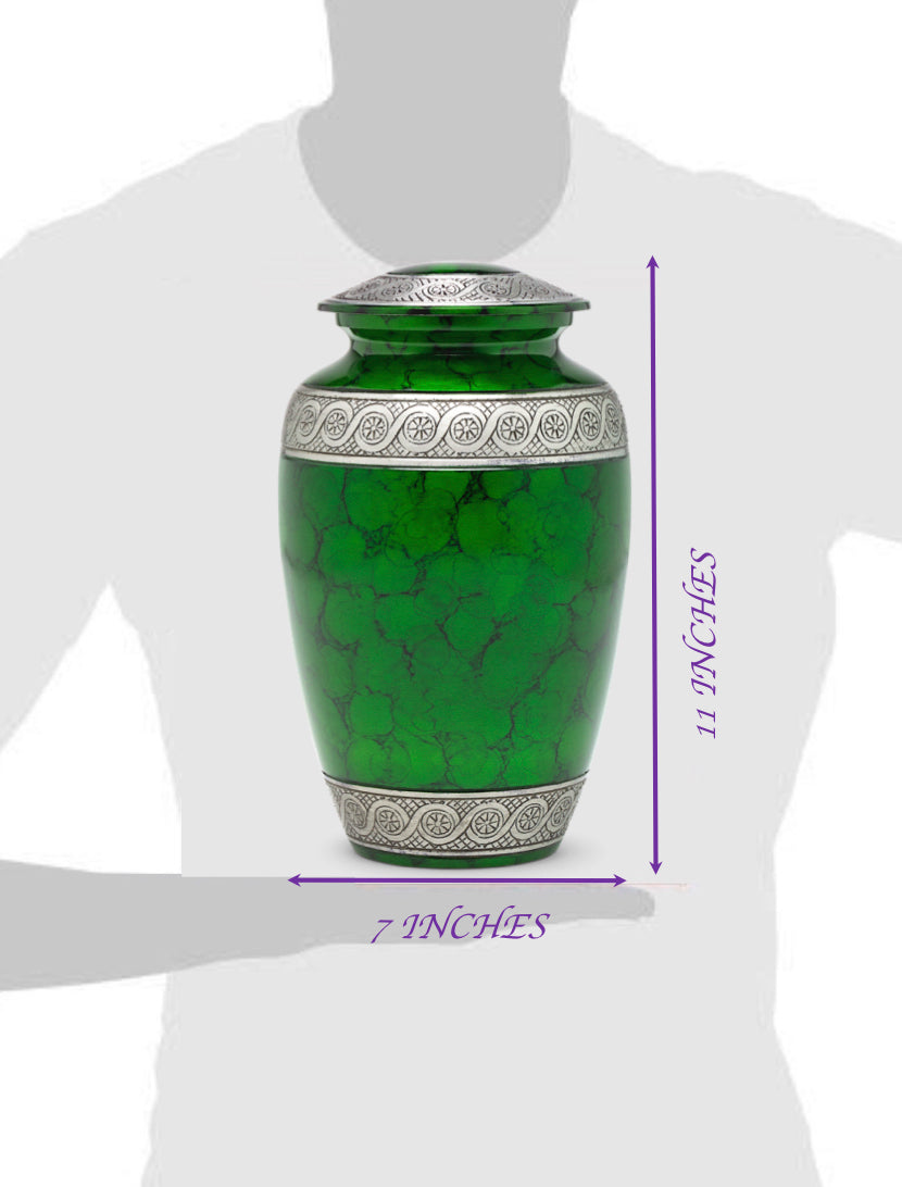 Adult Urn in Green Veranda