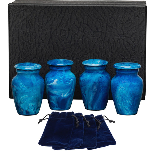 Keepsake - Box of 4 in Blue Milo