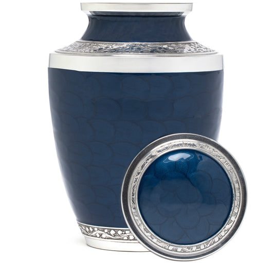 Adult Urn in Blue Peace