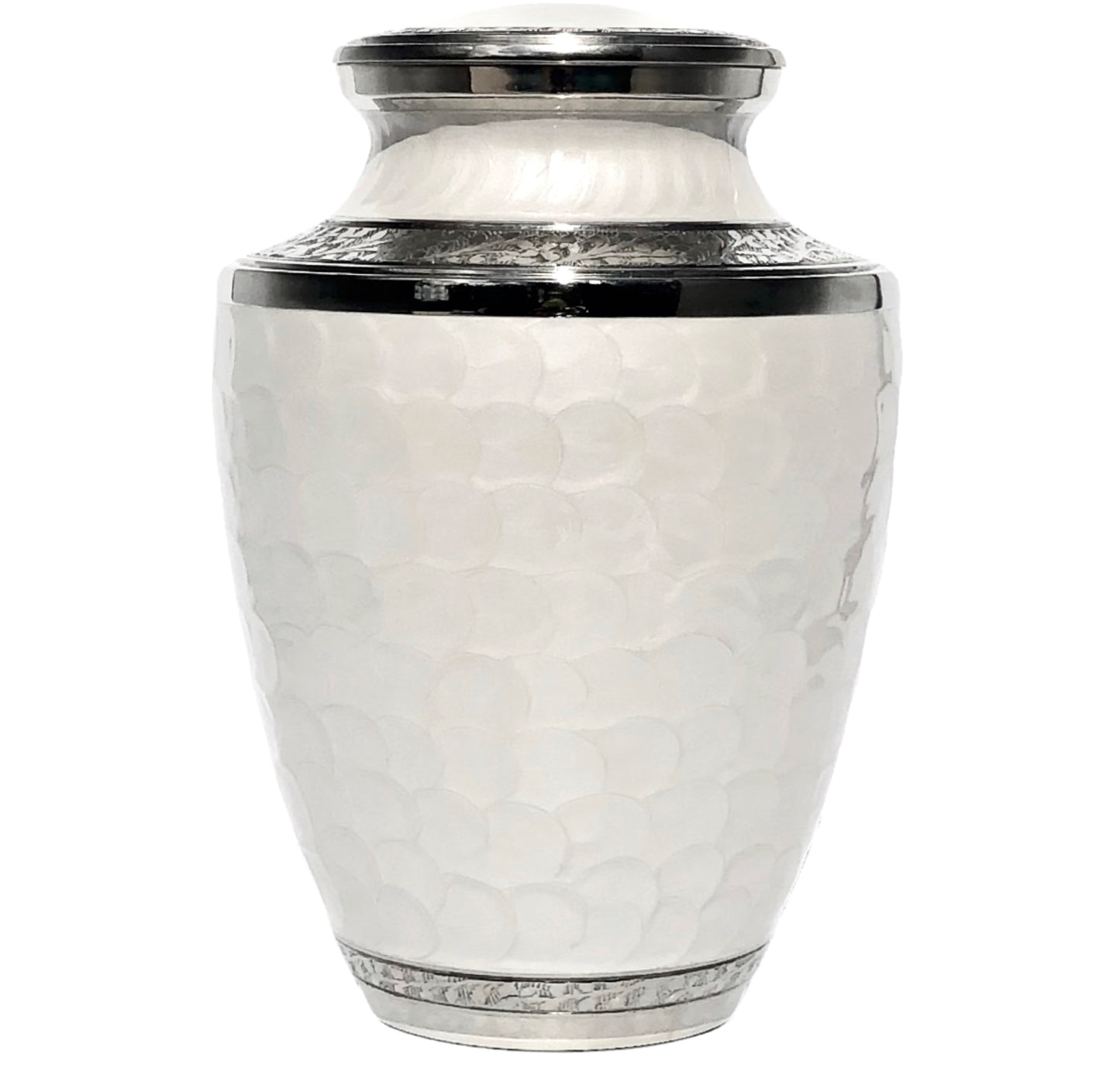 Adult Urn in White Pearl