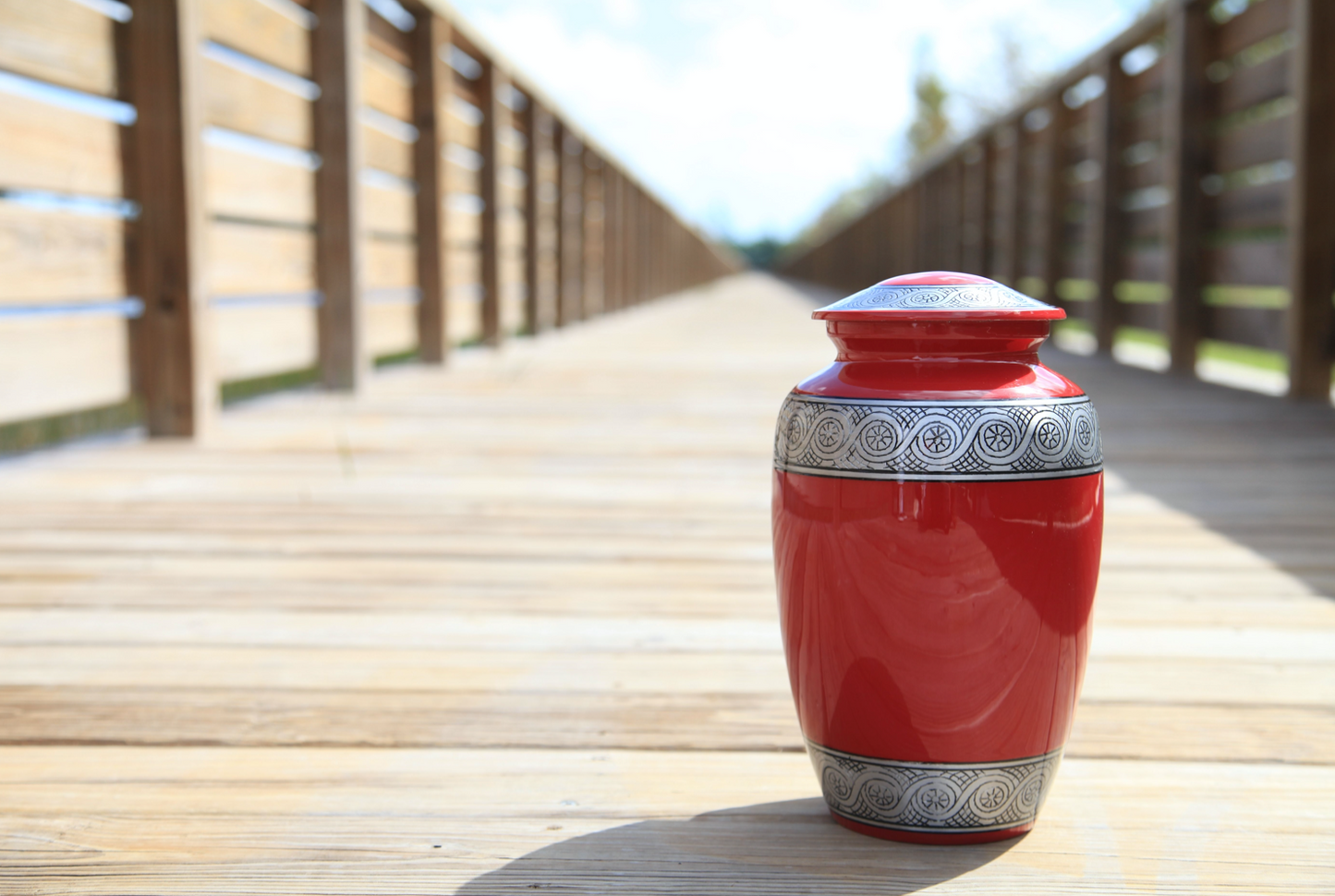 Adult Urn in Red Veranda