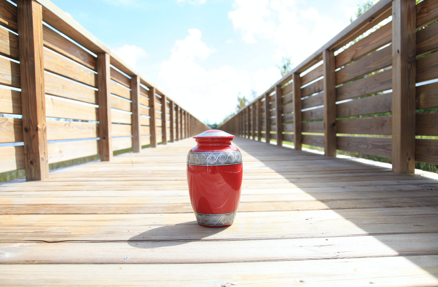 Adult Urn in Red Veranda
