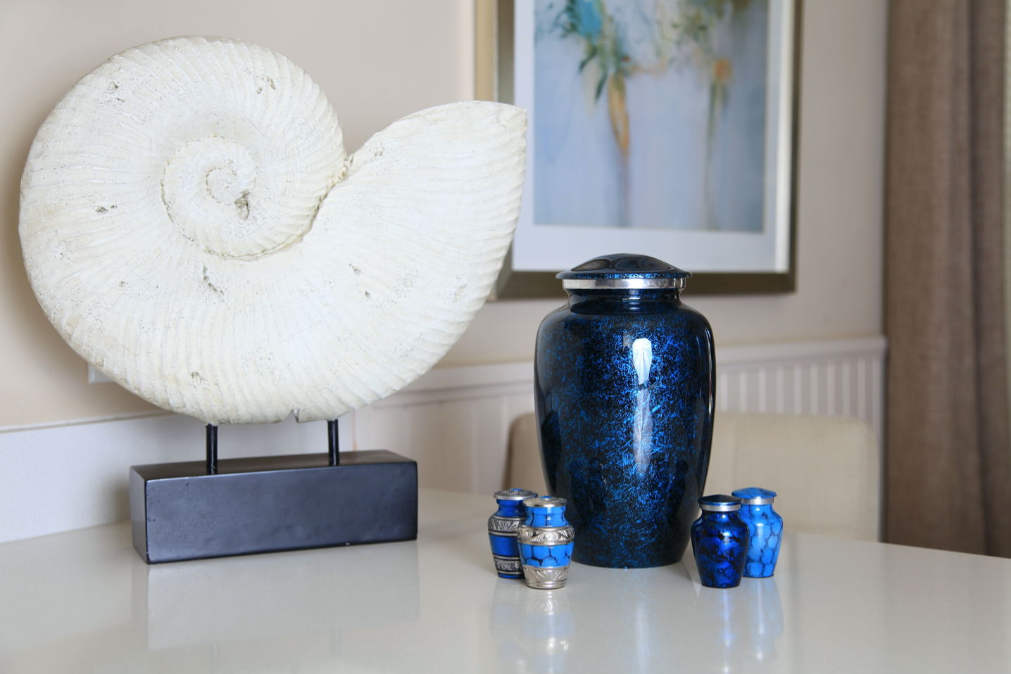 Adult Urn in Navy Blue