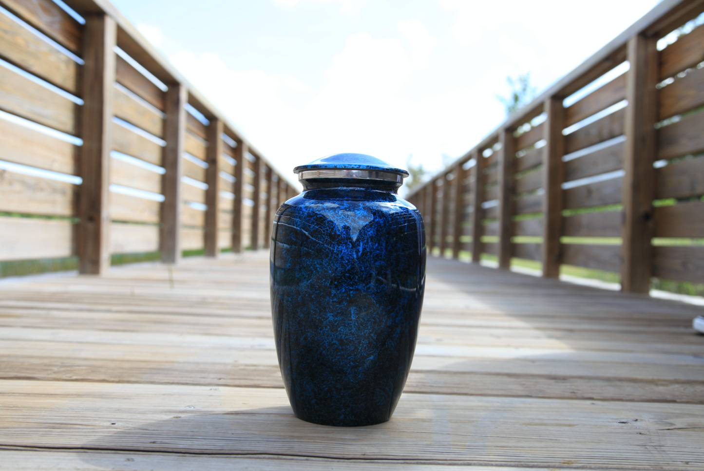 Adult Urn in Navy Blue