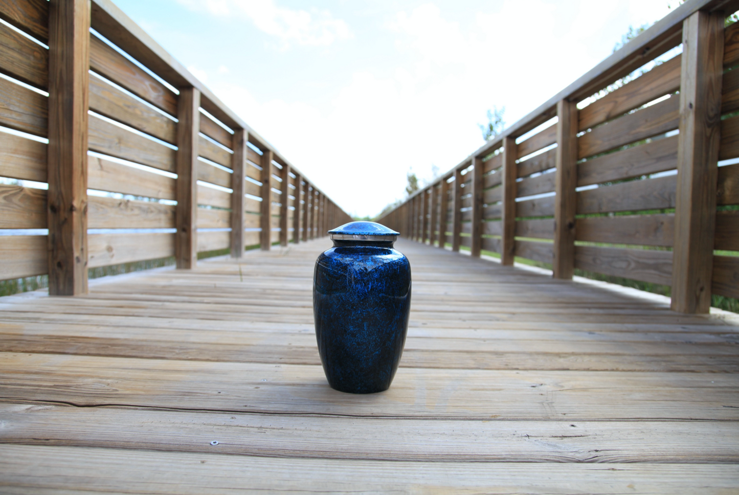 Adult Urn in Navy Blue