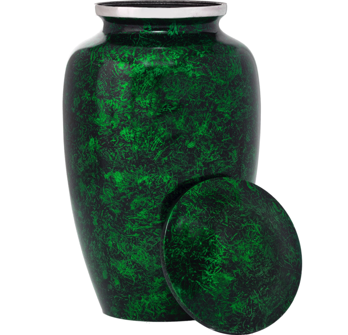 Adult Urn in Silver Green