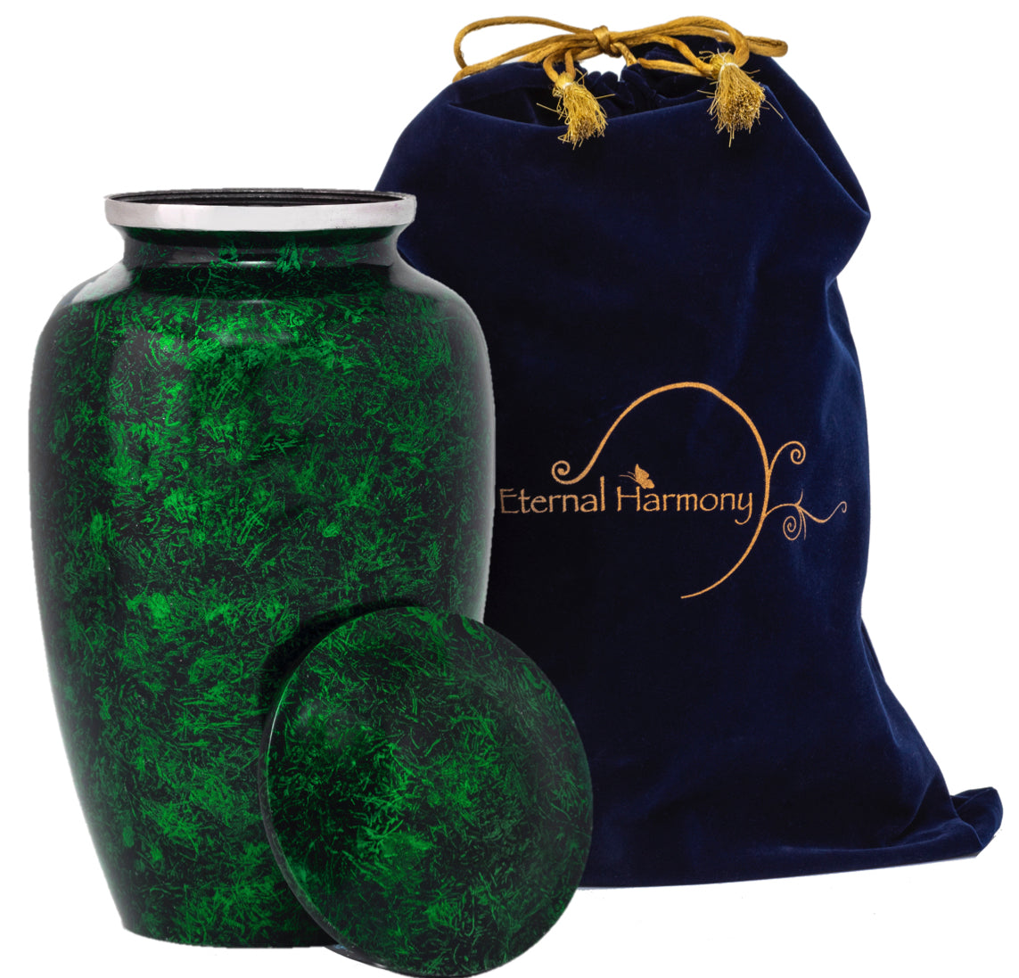 Adult Urn in Silver Green