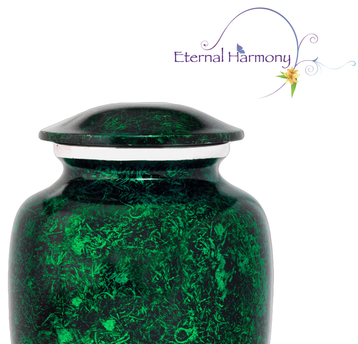 Adult Urn in Silver Green