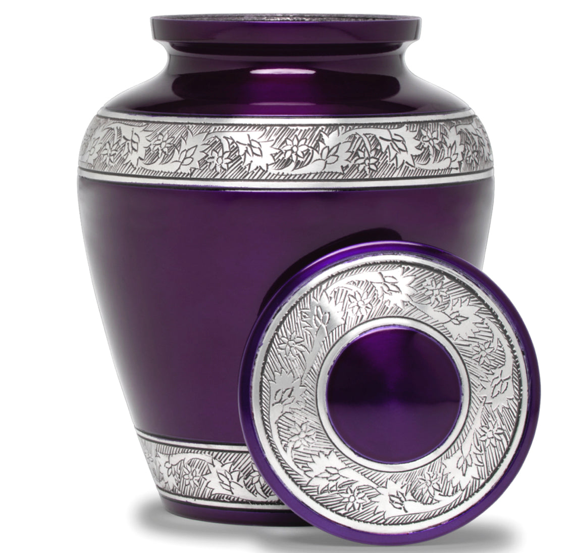Adult Urn in Purple Lotus