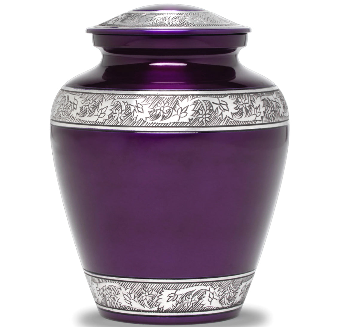 Adult Urn in Purple Lotus