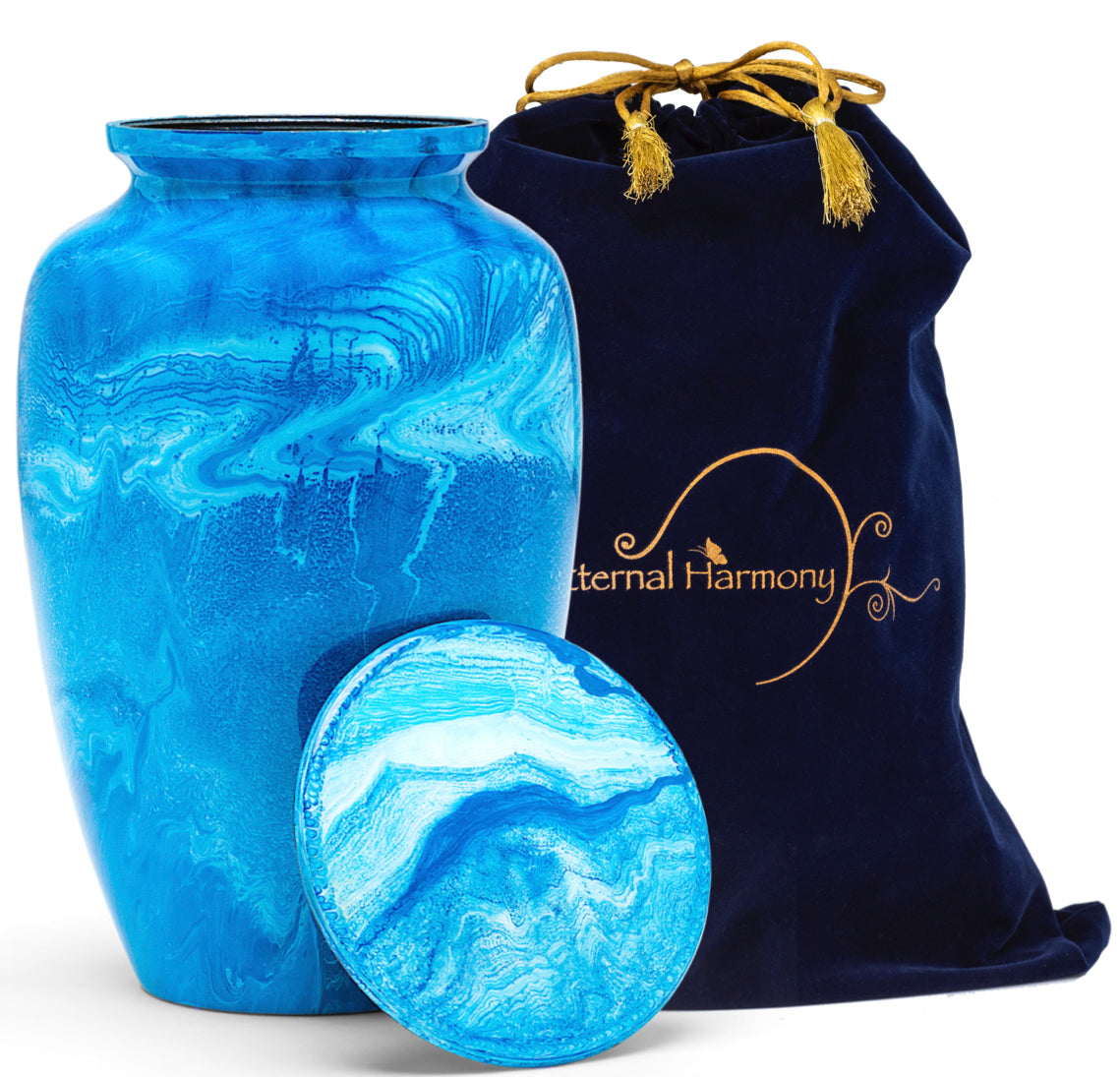 Adult Urn in Blue Milo