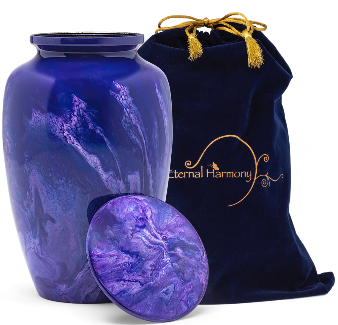 Adult Urn in Purple Milo