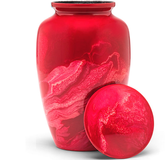 Adult Urn in Red Milo