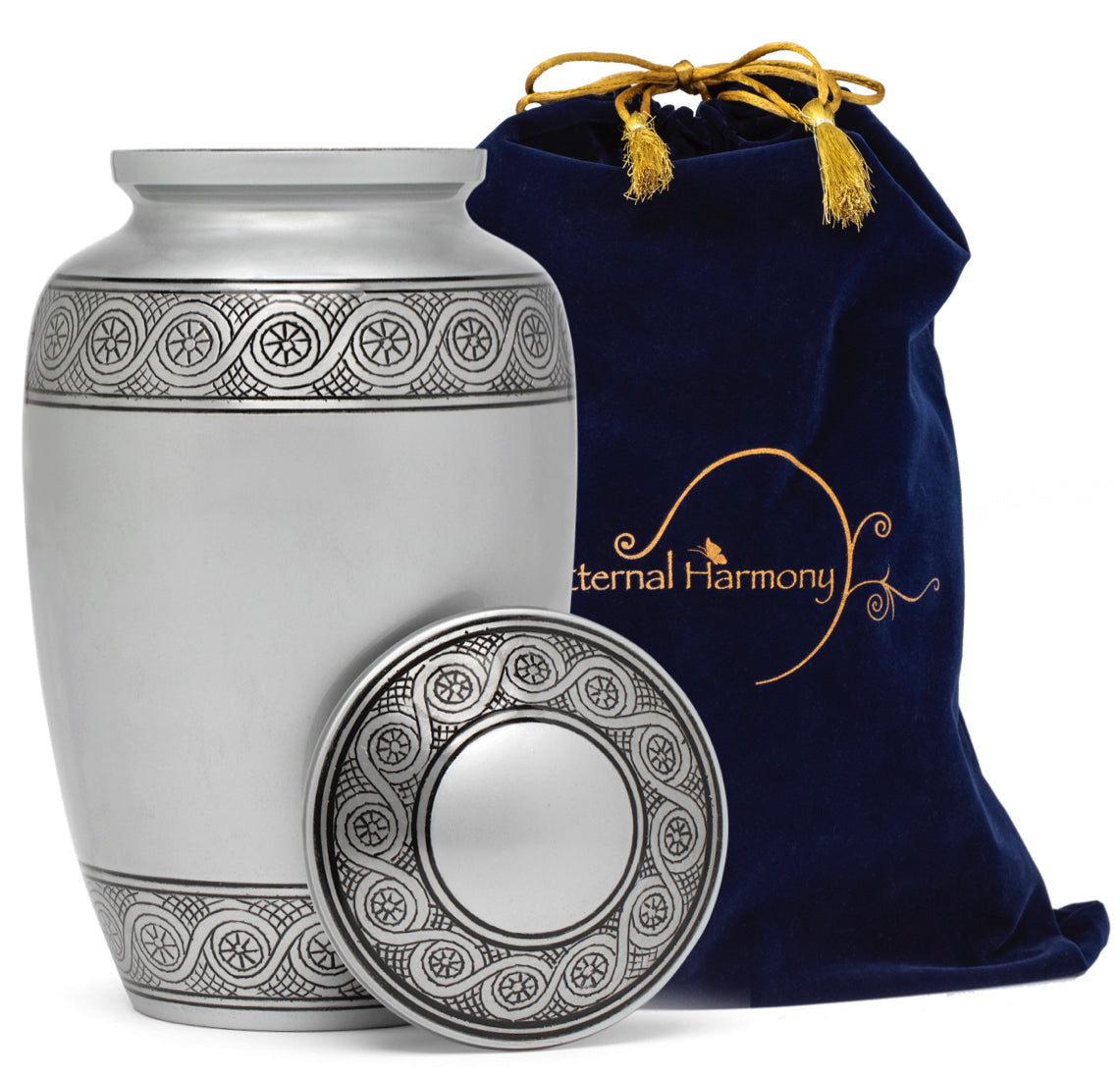 Adult Urn in Silver Veranda