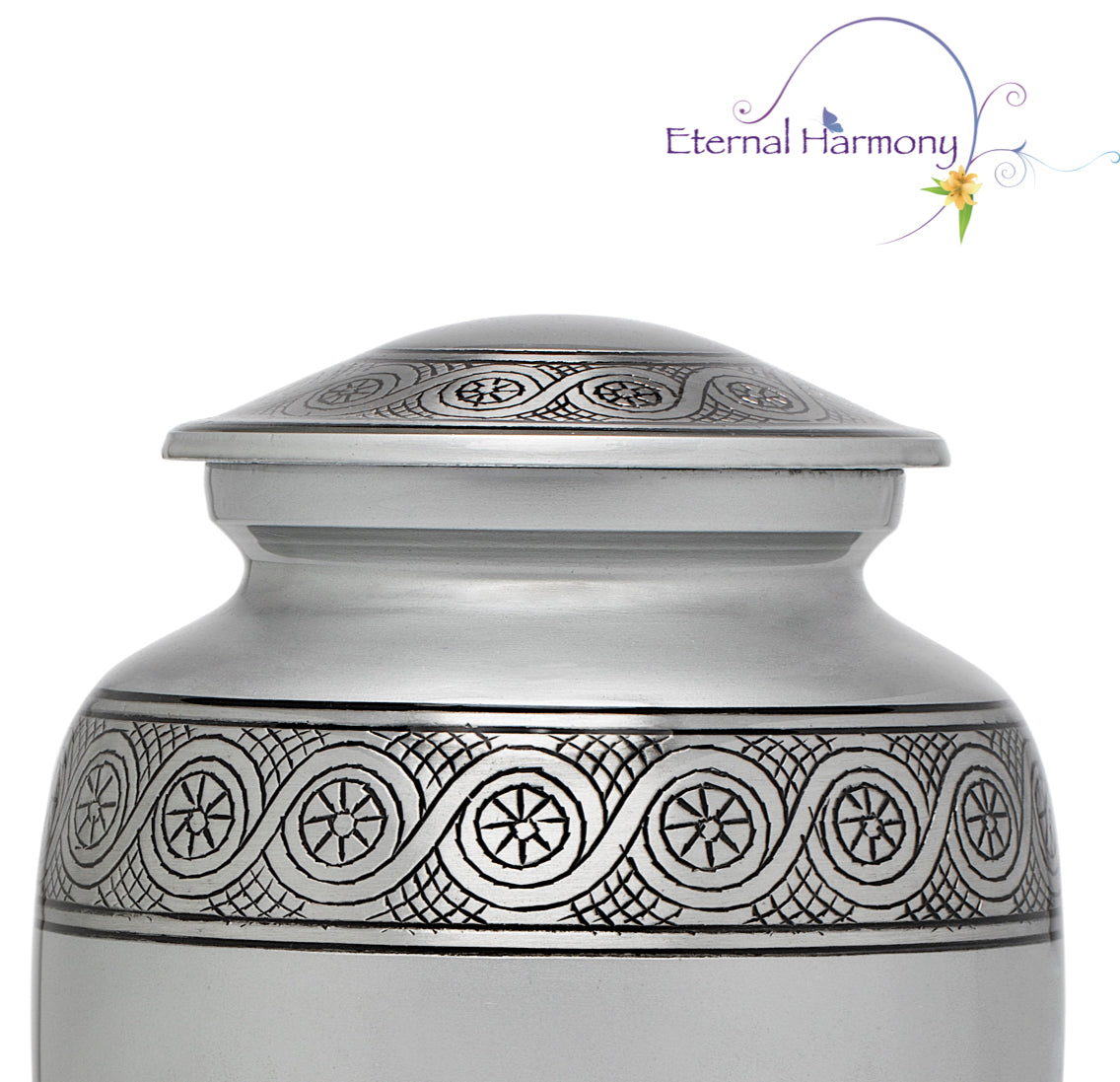 Adult Urn in Silver Veranda