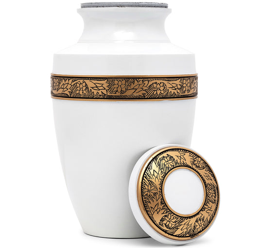 Adult Urn in Eternity Pearl Gold