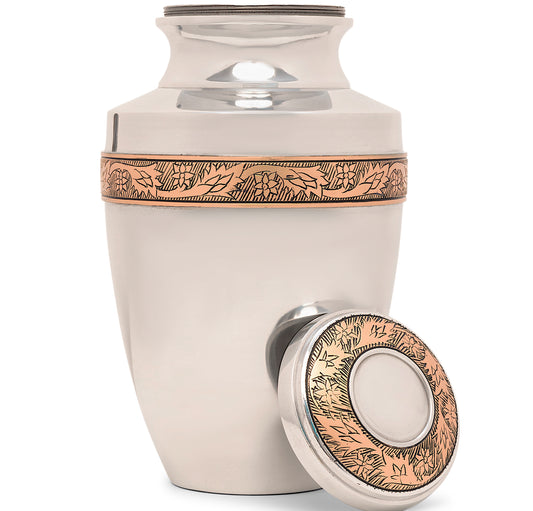 Adult Urn in Eternity Silver Gold