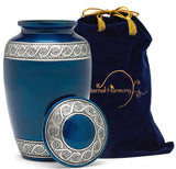 Adult Urn in Blue Ring