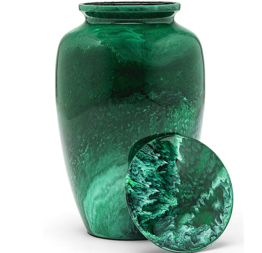 Adult Urn in Green Milo