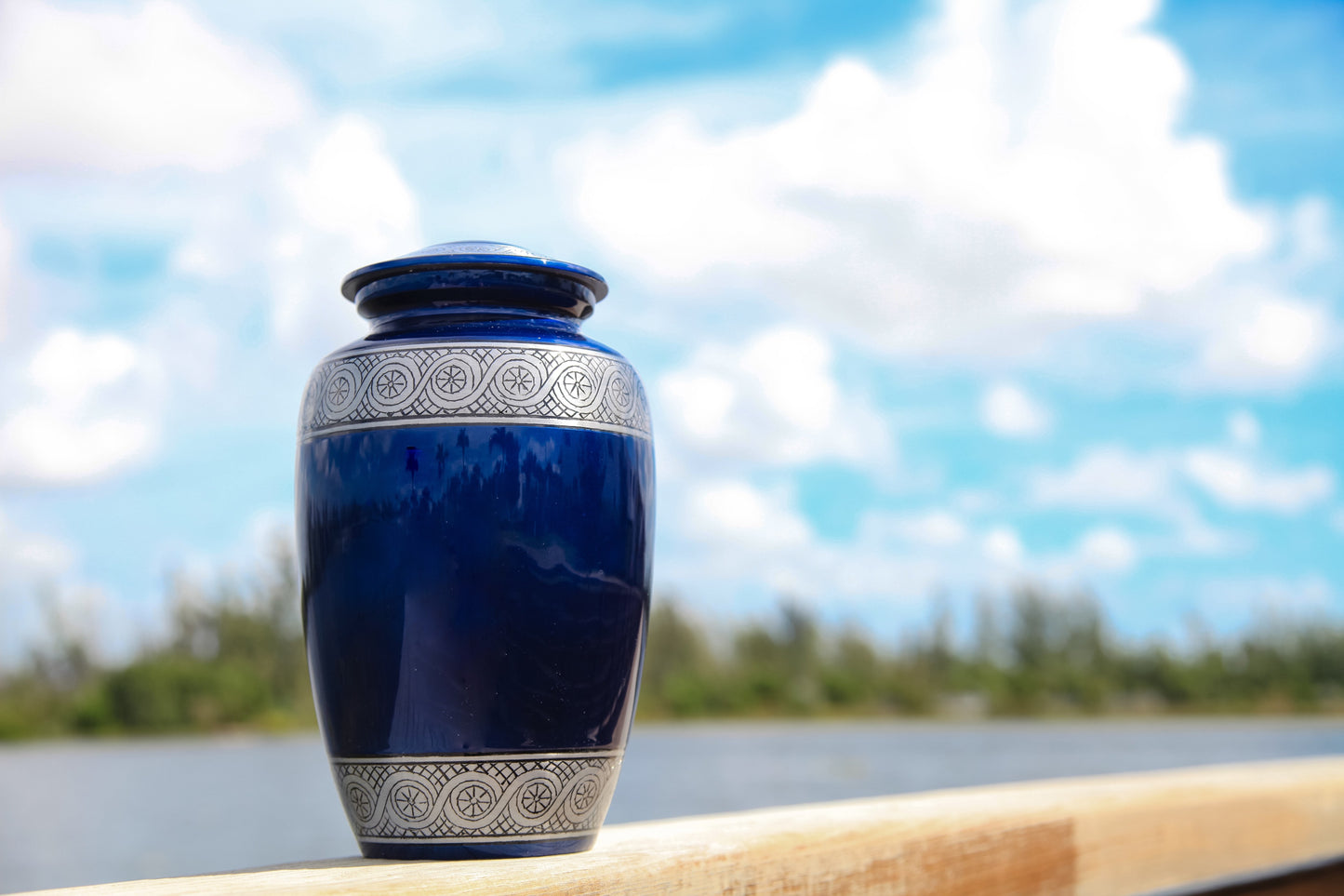 Adult Urn in Blue Veranda