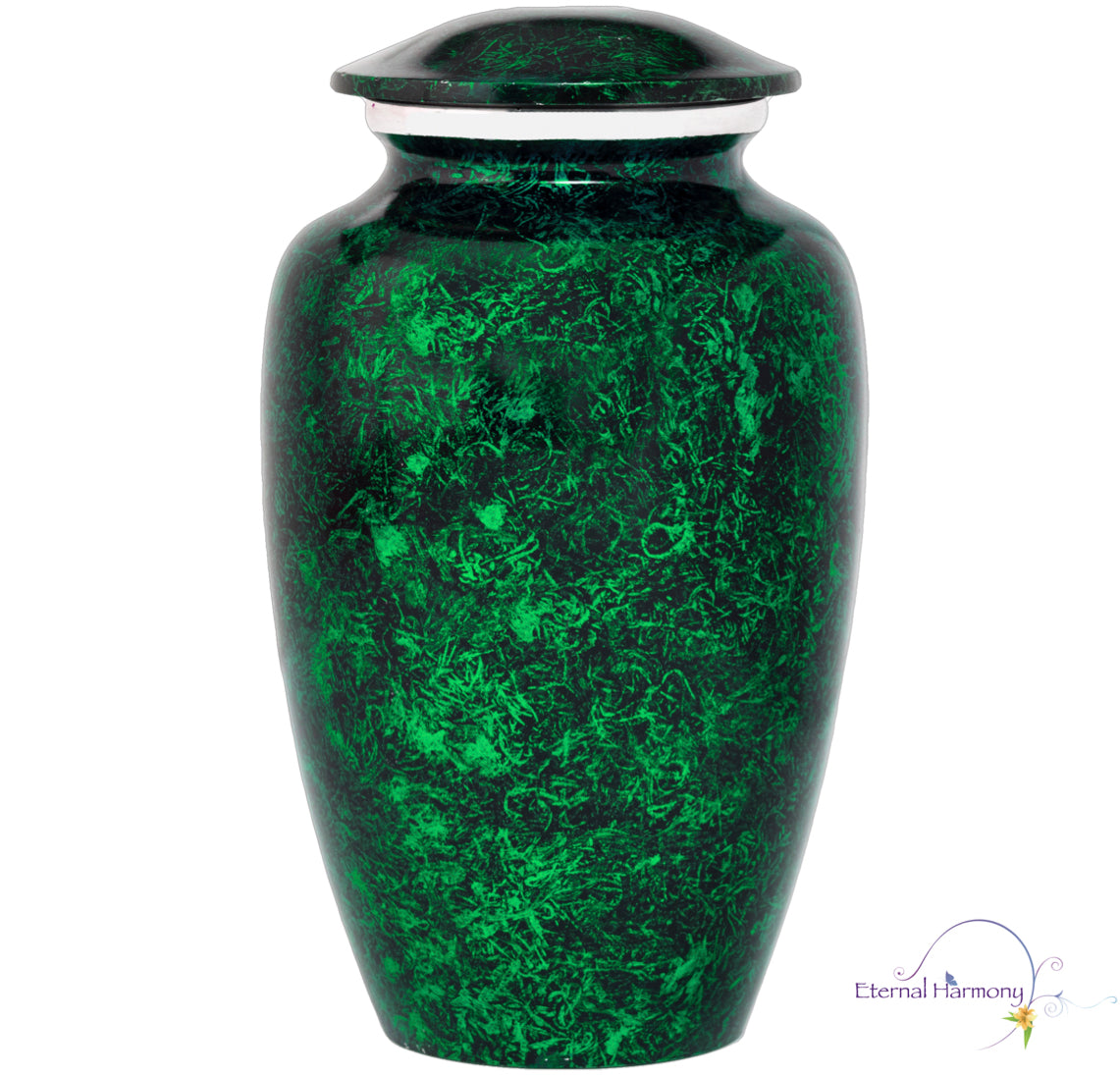 Adult Urn in Silver Green