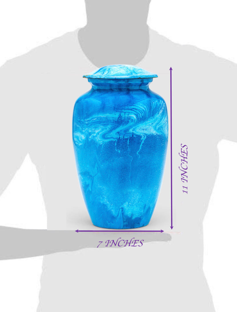 Adult Urn in Blue Milo
