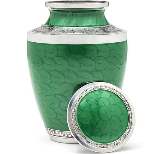 Adult Urn in Green Pearl