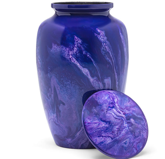 Adult Urn in Purple Milo