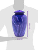 Adult Urn in Purple Milo