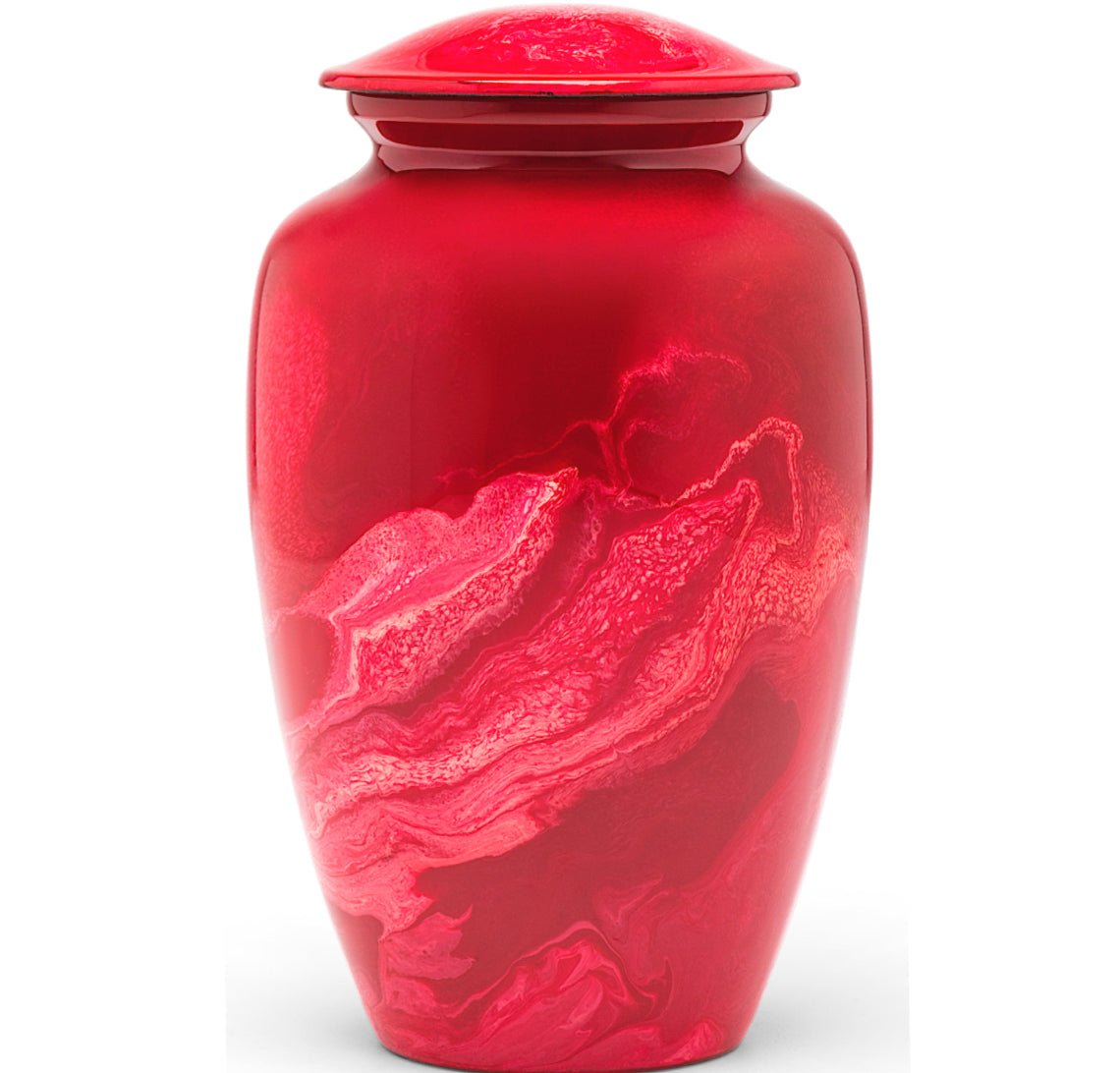 Adult Urn in Red Milo